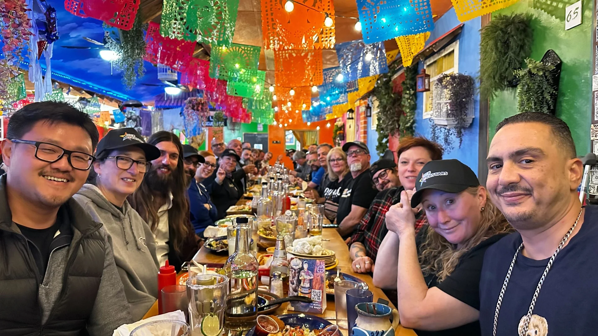 Conference attendees gathered together during an event